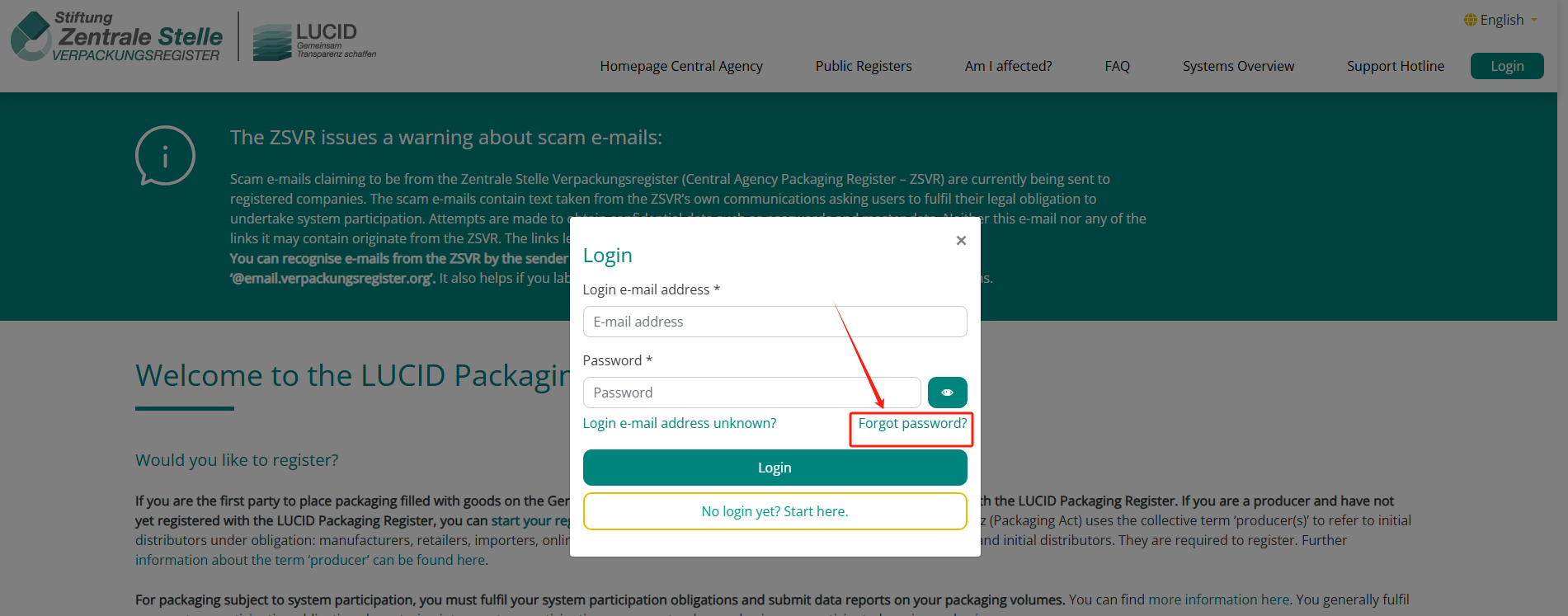 Forgot password?